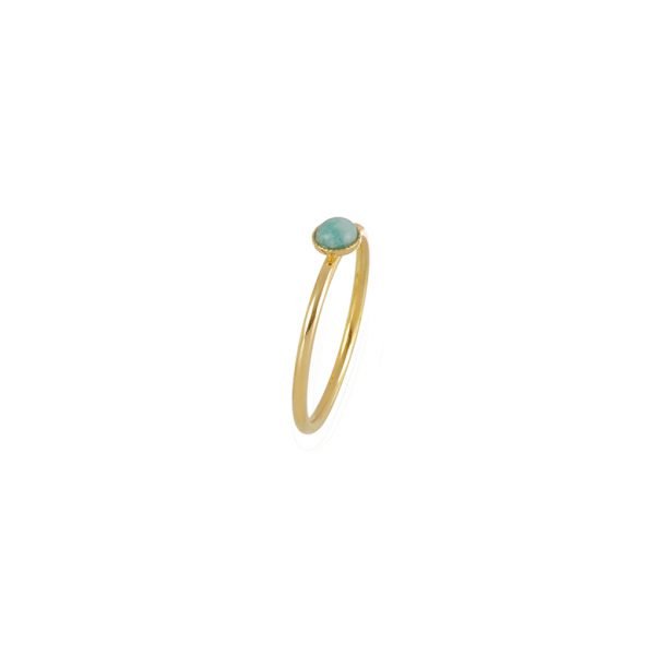 pépite bijoux,plaqué or,bague,léa,amazonite