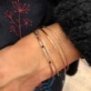 Aby, bracelet manchette, bracelet manchette fin, bracelet manchette or, Bracelet martelé, manchette, manchette martelé, manchette or