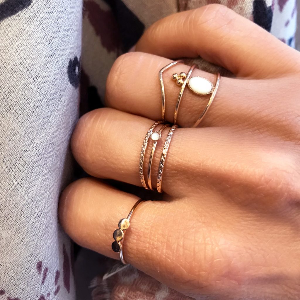Bague Aby or rose – Image 2