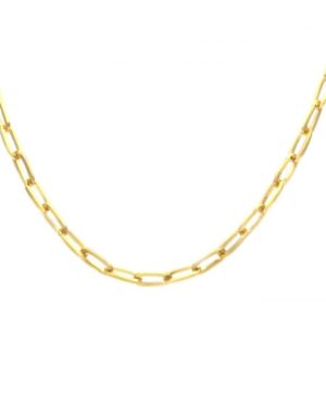 chaine maille, chaîne maille allongée, chaîne maille large, chaine maille longue, Chloé, collier ras de cou, maille allongée, maille longue