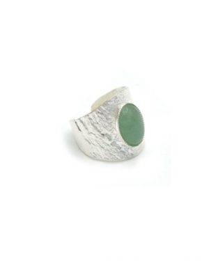 pepitebijoux,léa,aventurine,plaqué argent,bague