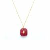 collier avec pendentif, collier avec pendentif or, collier pendentif, collier rubis, lola, pendentif