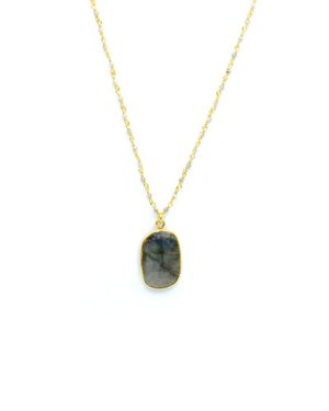 collier long, collier long pendentif, delhi, labradorite, pierre sertie, sautoir avec pendentif, sautoir pendentif, labradorite, pierre sertie,