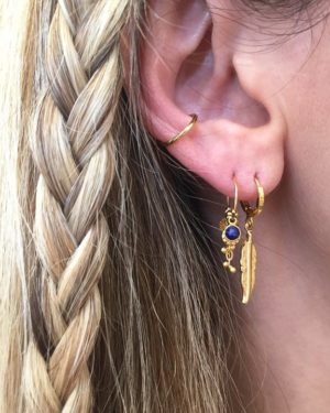 anneau créole, Arizona, boucles d'oreilles créoles, Boucles d'oreilles pendantes, créole plaqué or, mini créole, mini créole pendentif