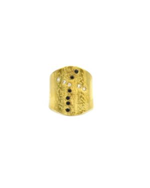 Bague ajustable, bague large, bague large plate, bague ouverte, bague plate, bague swarovski, cassie, cassie croix, cassie croix swarovski, swarovski