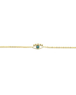 bracelet ajustable, bracelet avec pendentif oeil, bracelet pendentif, chaîne bracelet pendentif, chaîne pendentif, lior, opale