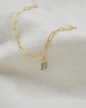 jess collier pierre labradorite pépite bijoux