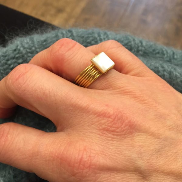 bague,semainier,indy,plaque or,pepite bijoux