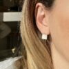 bouicles d'oreilles,indy,plaque or,pepite bijoux