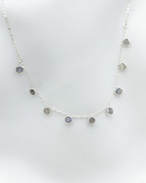 collier juliette argent labradorite pepite bijoux
