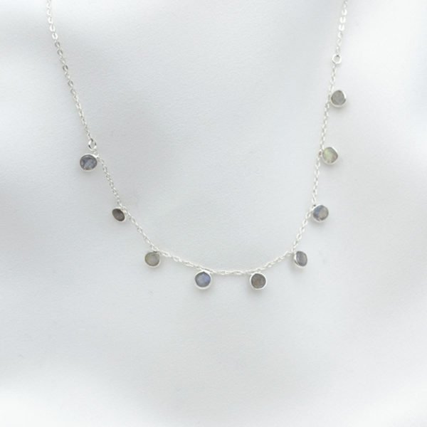 collier juliette argent labradorite pepite bijoux