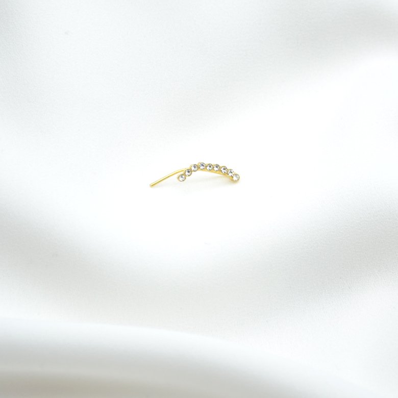 bijou de lobe kate en cristal plaque or pepite bijoux