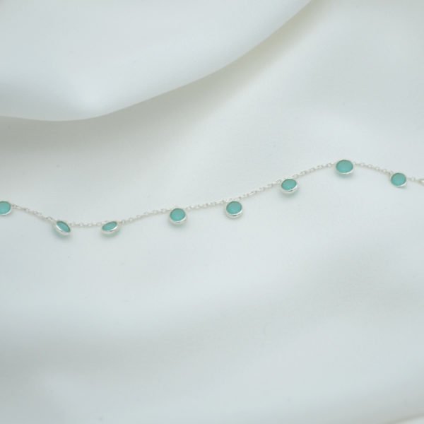 calcedoine,juliette,bracelet,argent,pépitebijoux