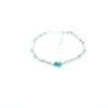 bracelet,perle argent,chips,turquoise,pepite bijoux