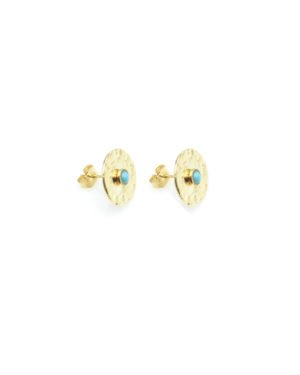 margot,puces d'oreilles,turquoise