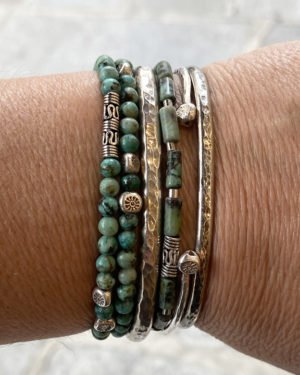 zen,bracelet,homme,photo portée,argent massif