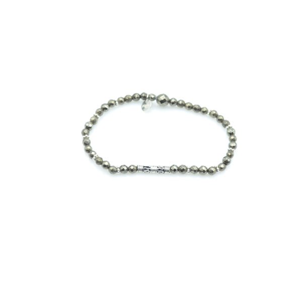 yan,bracelet,pyrite,argent