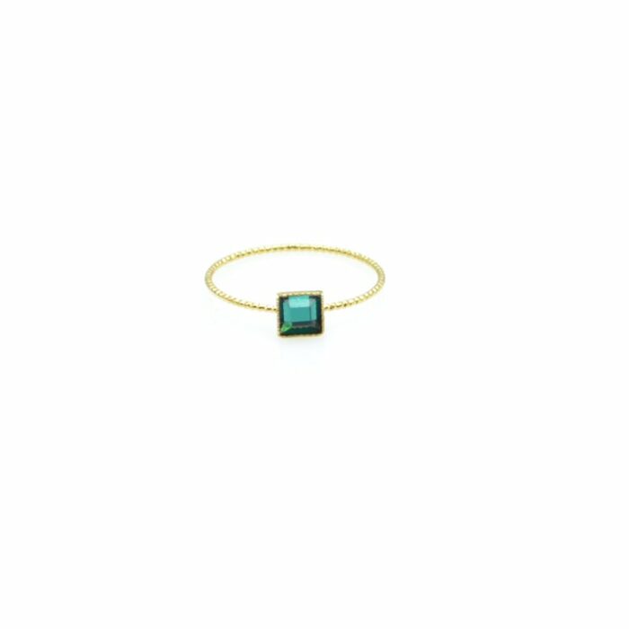 Bague cristal carré