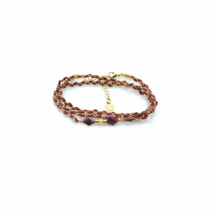 Bracelet multi-tours tressé