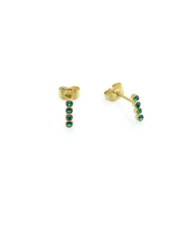 boucles d'oreilles, vic,plaqué or,pepite bijoux,paris,rue st honoré,paris,emmeraude,