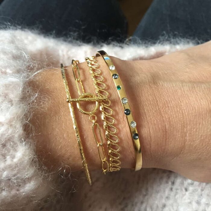 Bracelet à fermoir en T