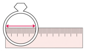 mesure diamètre de bagues - guide des tailles taille de bague, créateur de bijoux, bague femme, pépite bijoux