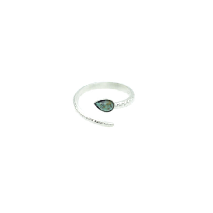 Bague serpent argent