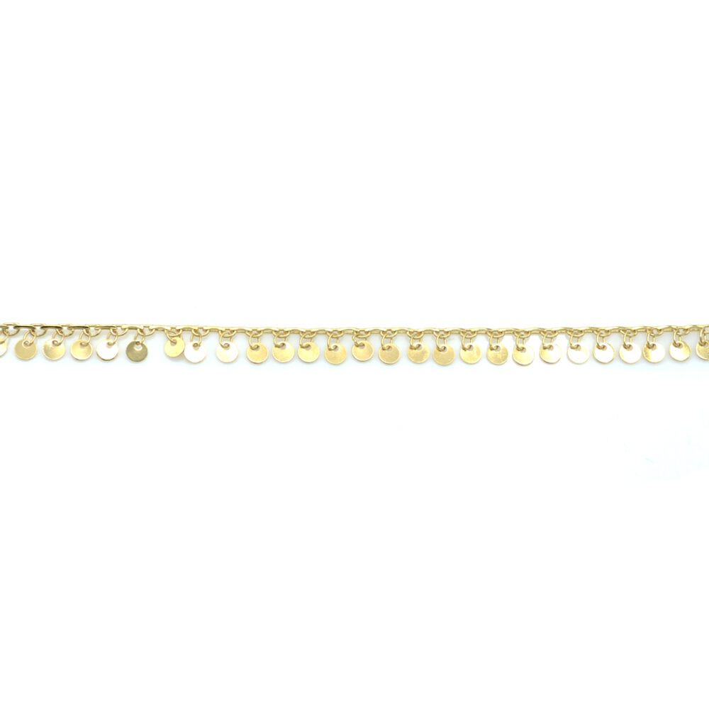 Bracelet chaîne orné de mini pastilles 