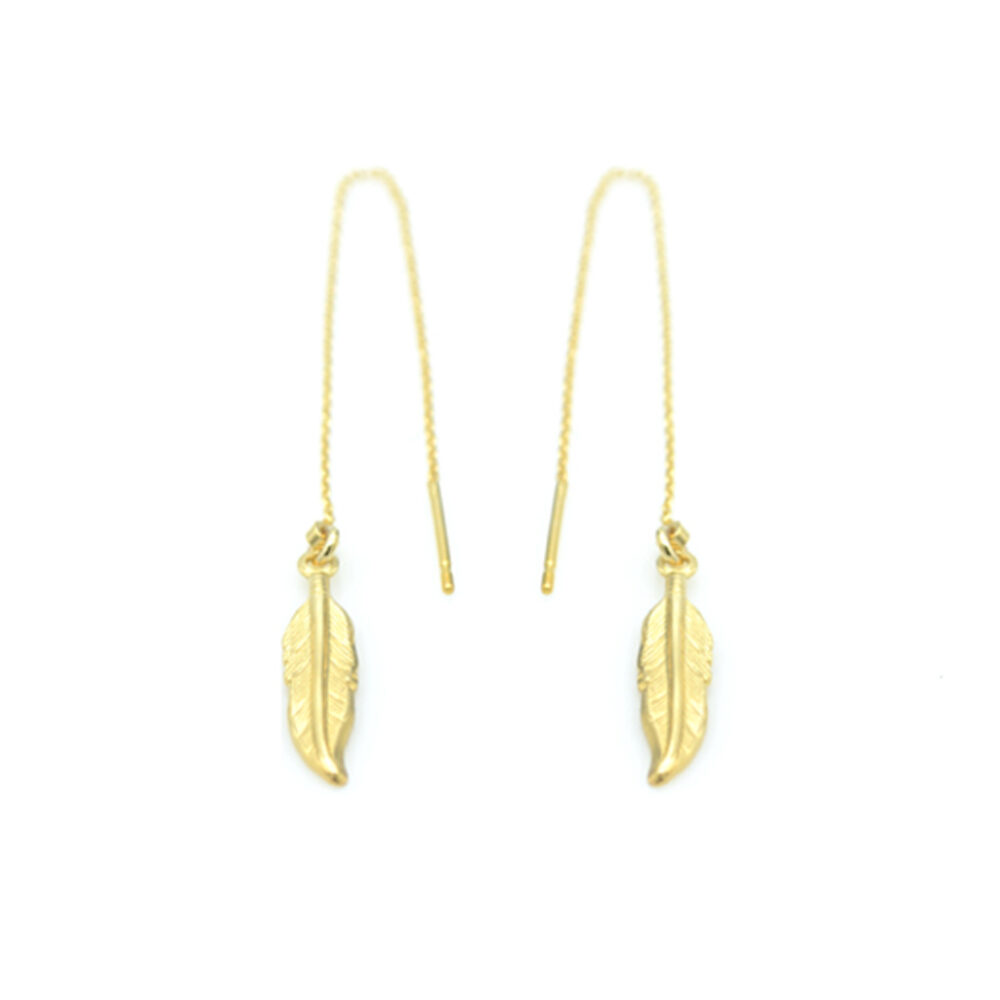 Boucles d'oreilles plume