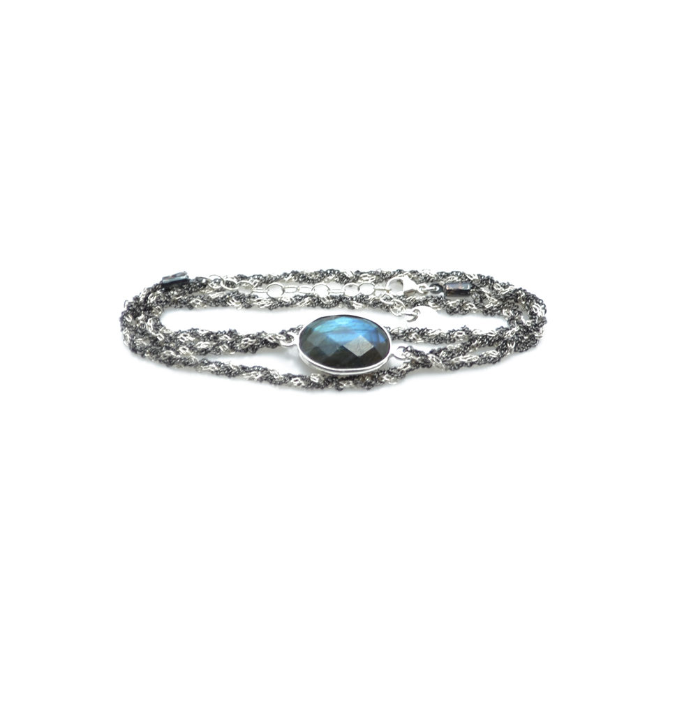 bracelet double labradorite argent ruth