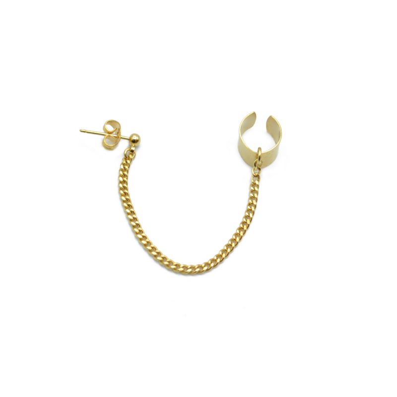 Ear cuff chaîne et puce Pépite Bijoux