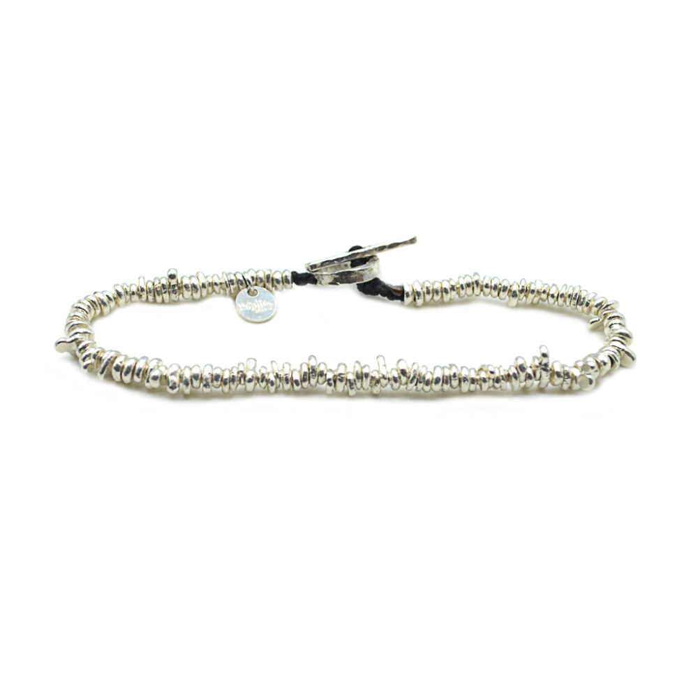Bracelet perles argent