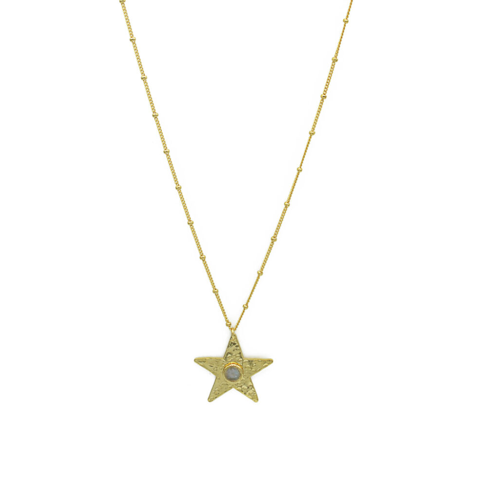 Sautoir pendentif étoile orné d'une pierre – Image 2