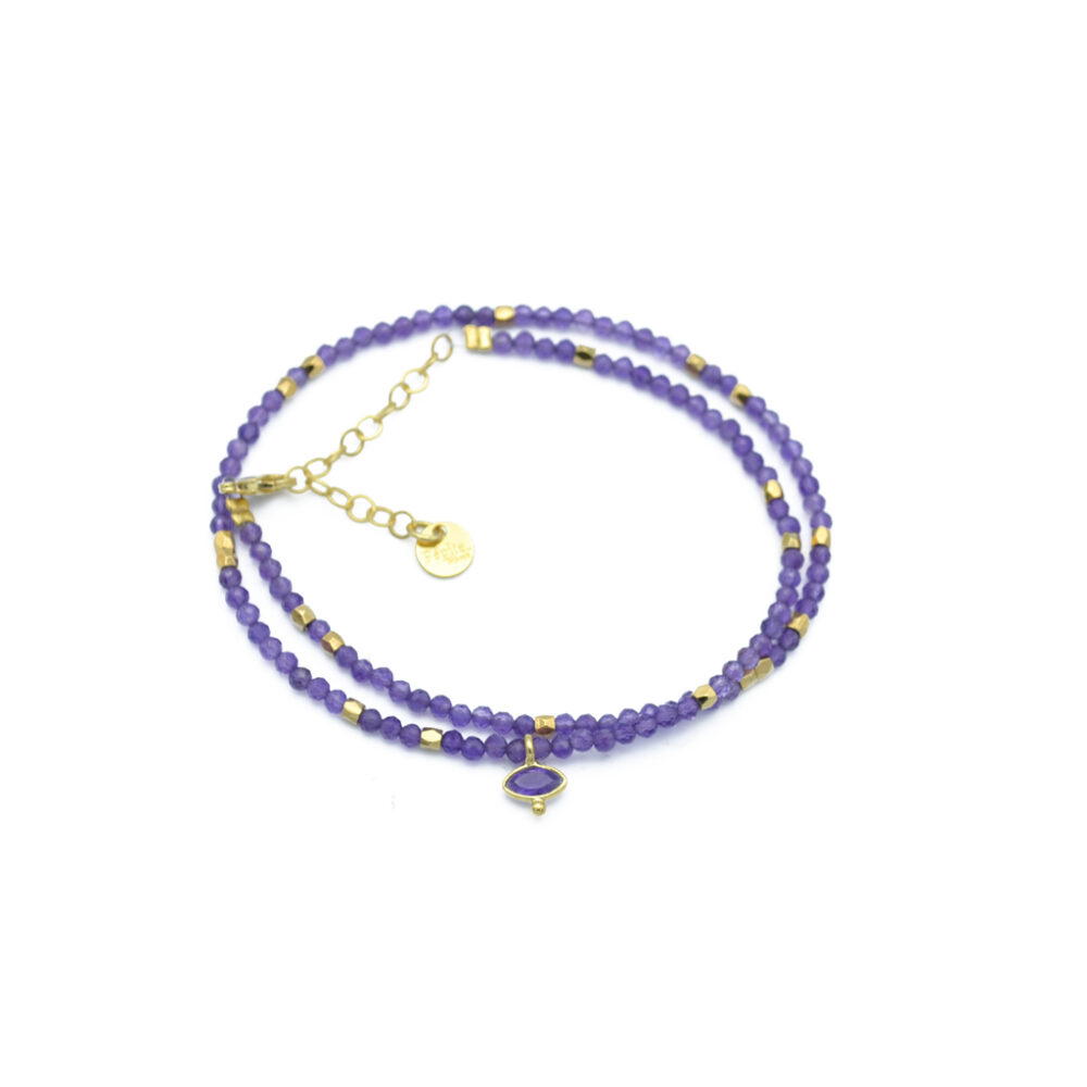 Bracelet perlé double tour – Image 4