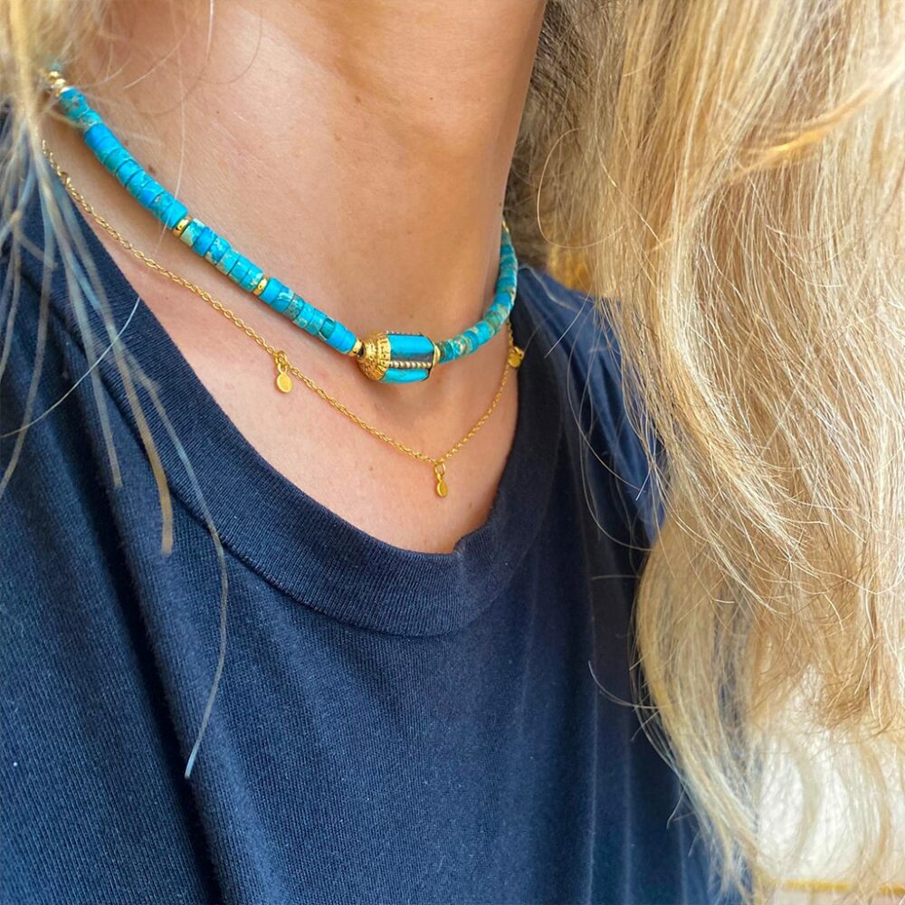 Collier pendentif turquoise – Image 2