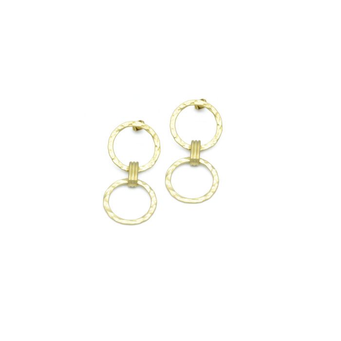 Boucles d’oreilles double anneaux