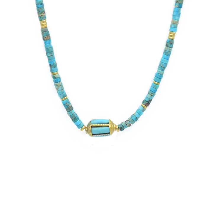 Collier pendentif turquoise