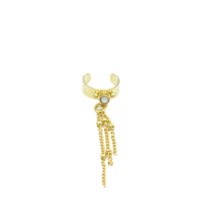 Ear cuff chaînes pendantes