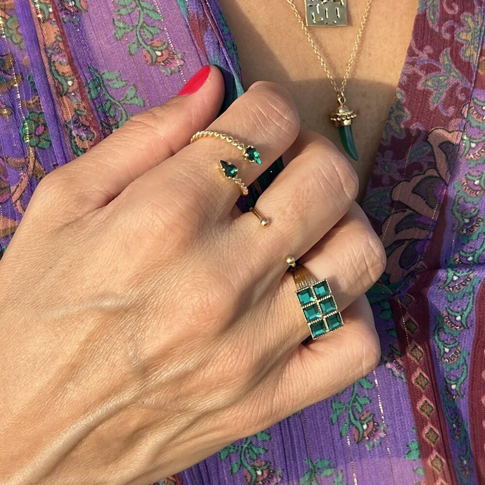 Bague 6 cristaux – Image 2