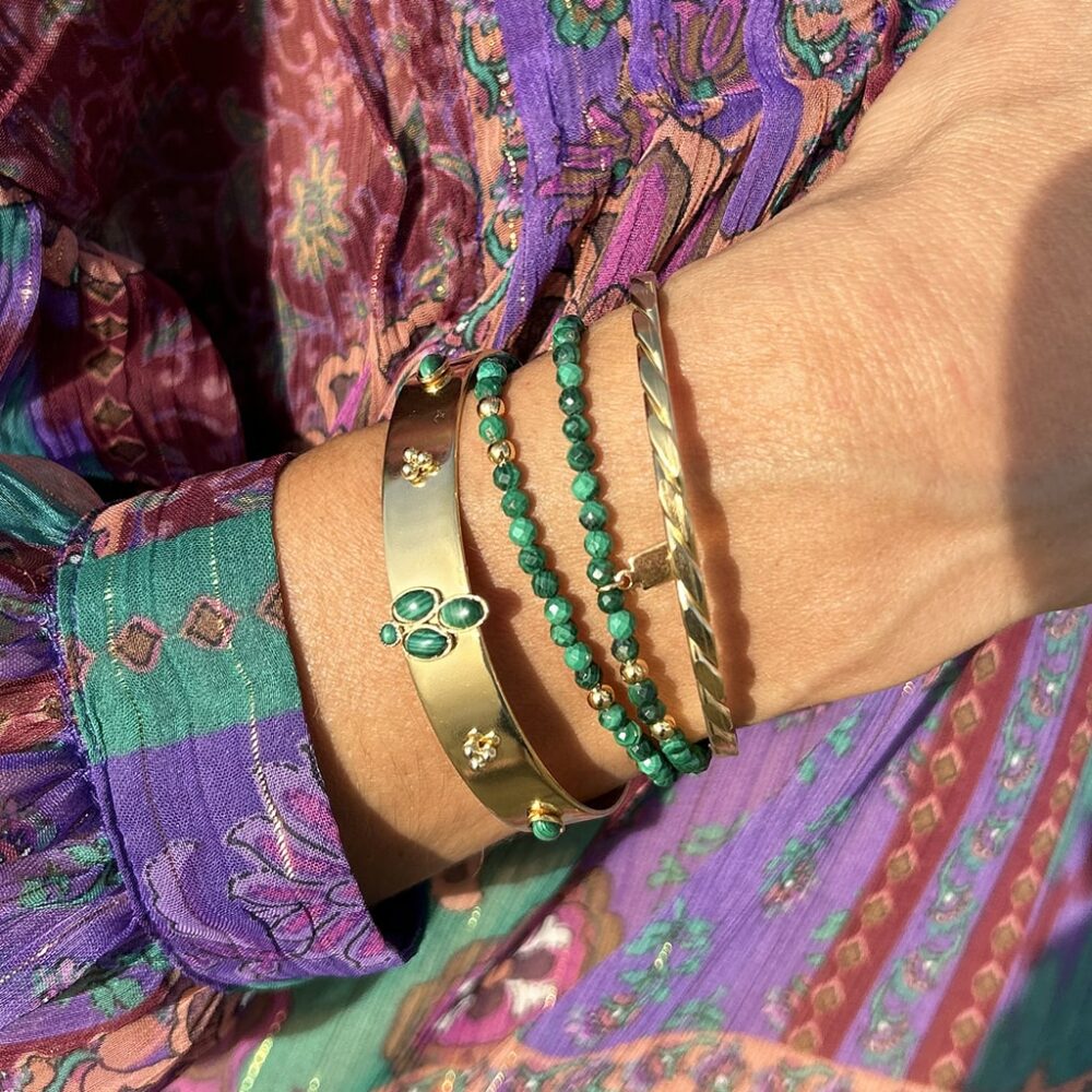Bracelet jonc empierré – Image 2