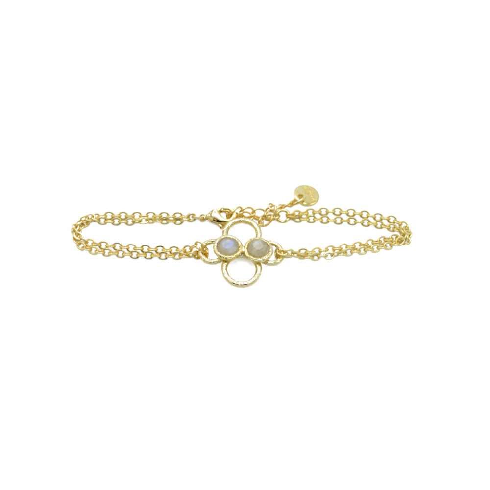 Bracelet multi anneaux empierrés – Image 2