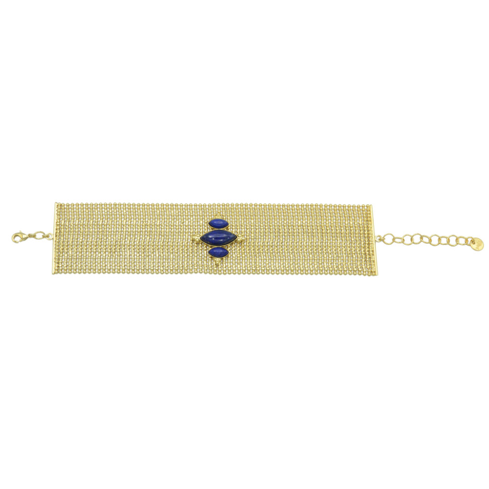 Bracelet maille plate large – Image 2