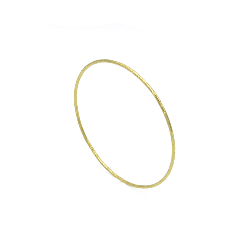 Bracelet jonc fermé martelé