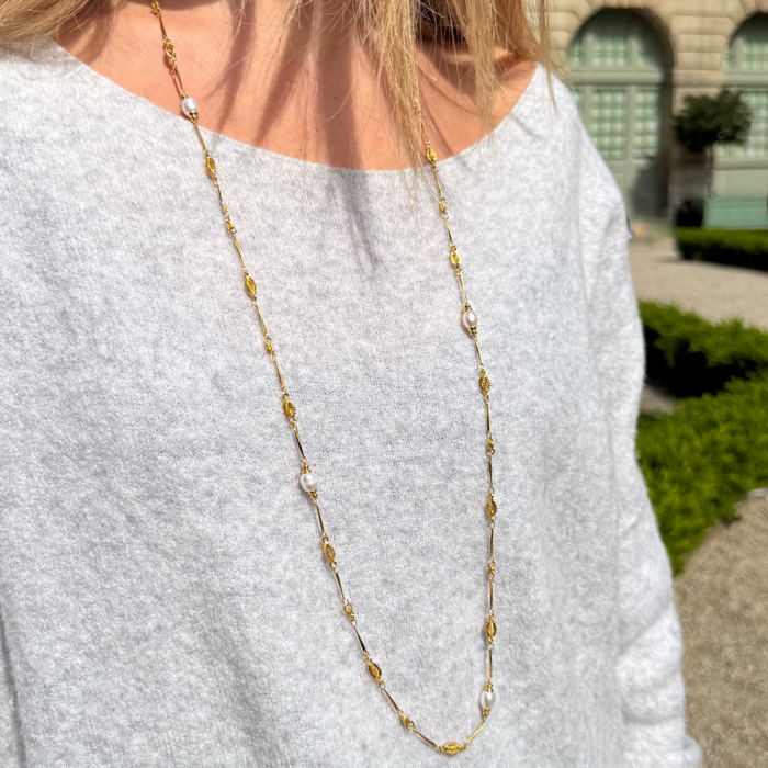 Sautoir perles d&rsquo;eau douce