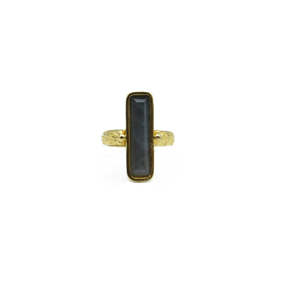 Bague rectangle empierré