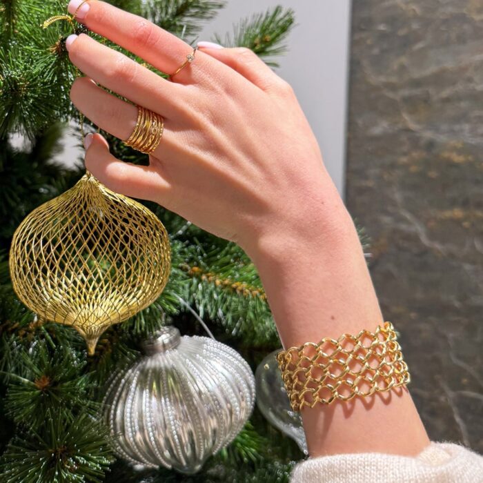 Bracelet chaîne dentelée