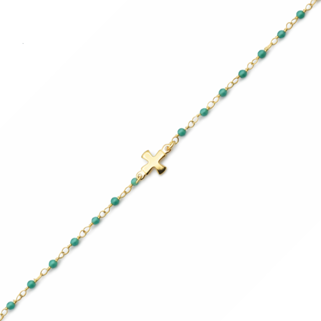 Bracelet croix fin