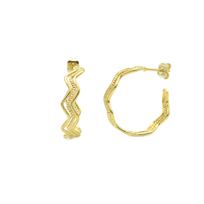 Boucles d&rsquo;oreilles Zig Zag