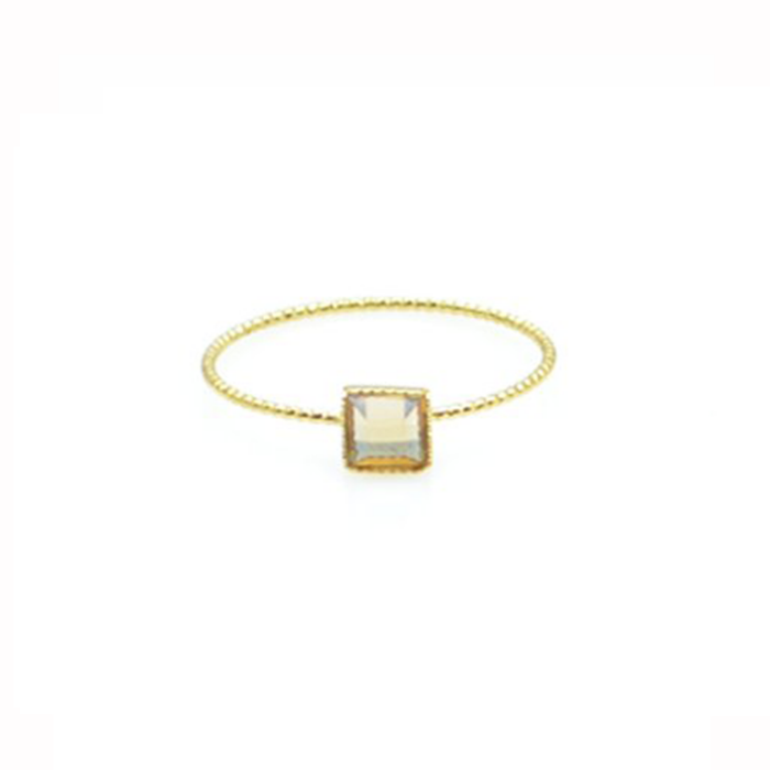 Bague cristal carré