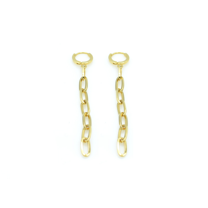 Boucles d&rsquo;oreilles pendantes à maillons